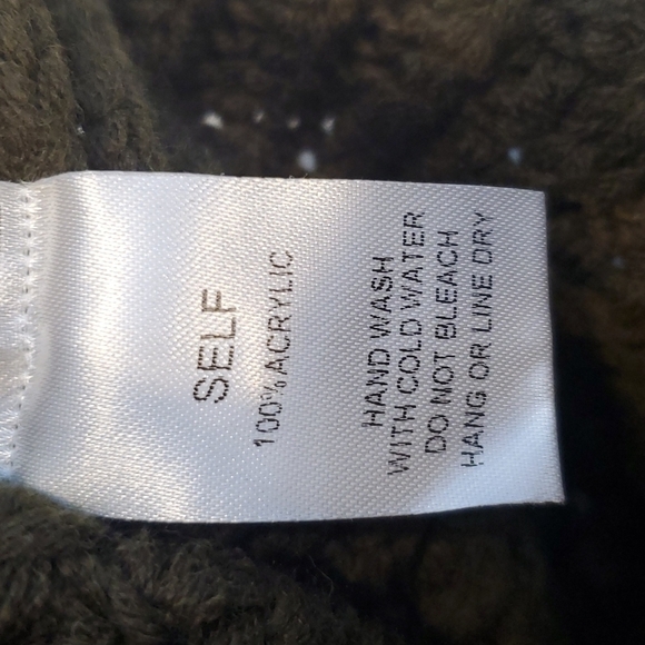 4Sienna Sweater Chunky Waffle Knit Green Medium - Picture 5 of 12